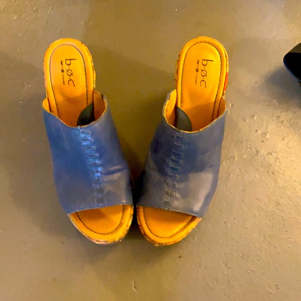 Blue platform heels from BOC